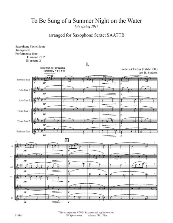 1101-6 DELIUS To be sung of a summer night on the water -_Page_04 Summer Night on the Water