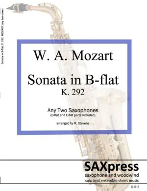 1111-2 MOZART Sonata in B flat K292 -00- SCORE_Page_01 Sonata in B Flat, K292