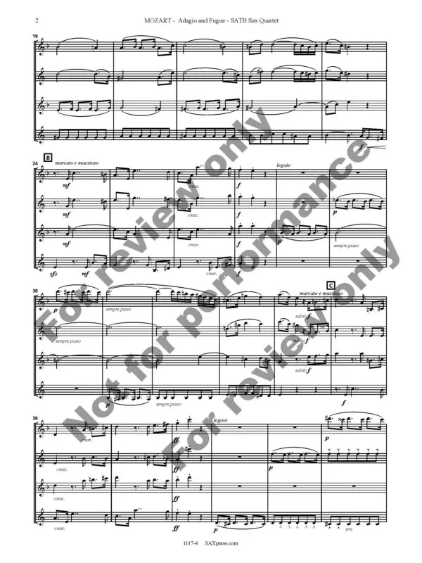 1117-4 MOZART - Adagio and Fugue 06 Adagio and Fugue in C minor, K546