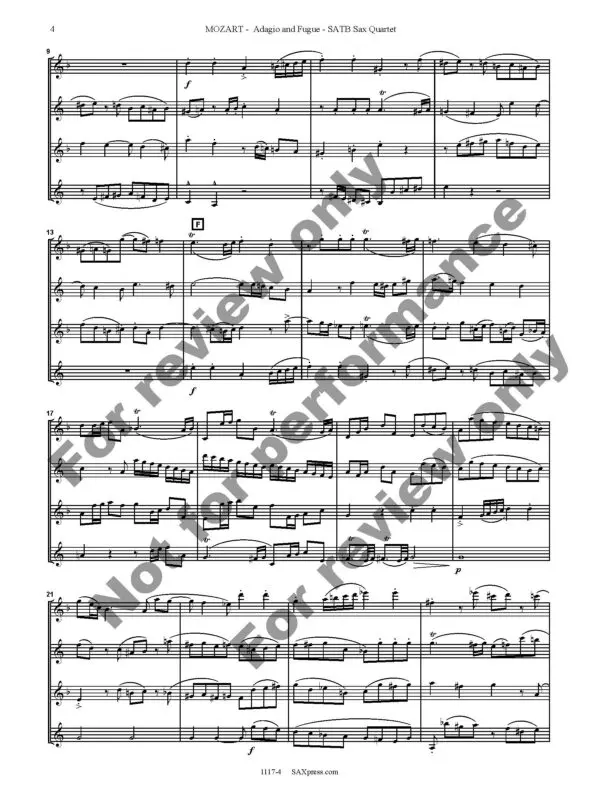 1117-4 MOZART - Adagio and Fugue 08 Adagio and Fugue in C minor, K546