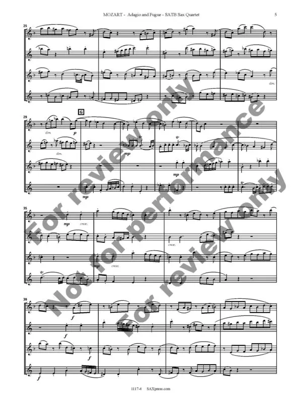 1117-4 MOZART - Adagio and Fugue 09 Adagio and Fugue in C minor, K546