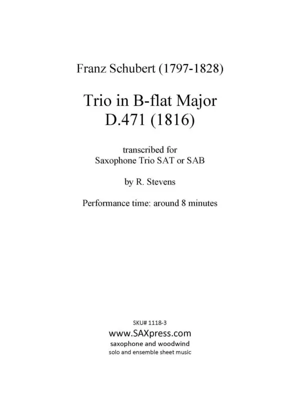 1118-3 SCHUBERT Trio D471 -00- SCORE SAT saxes_Page_03 Trio in B-flat D471