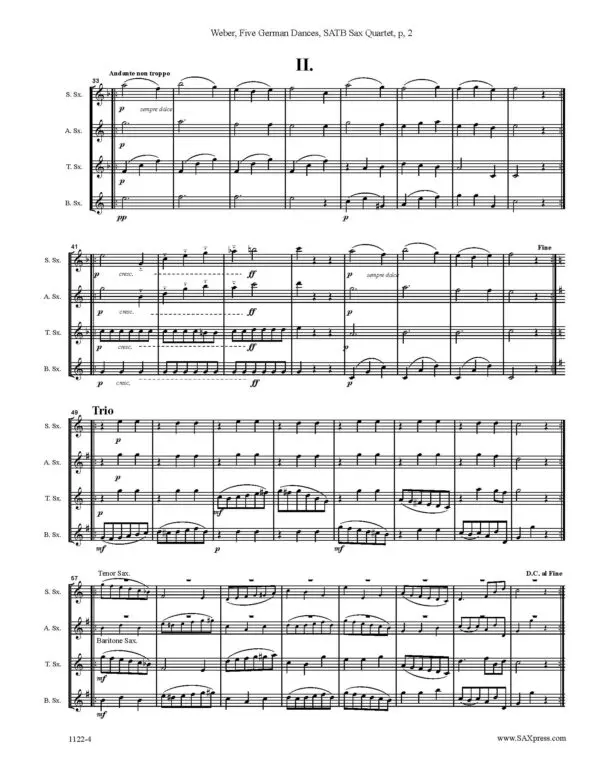 1122-4 Weber 5 german Dances 00 Score_Page_05 Five German Dances from Opus 4