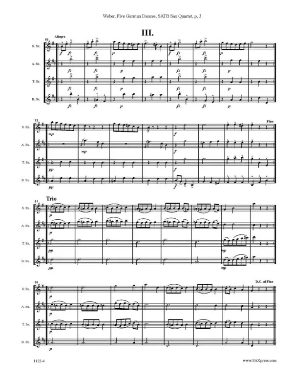1122-4 Weber 5 german Dances 00 Score_Page_06 Five German Dances from Opus 4