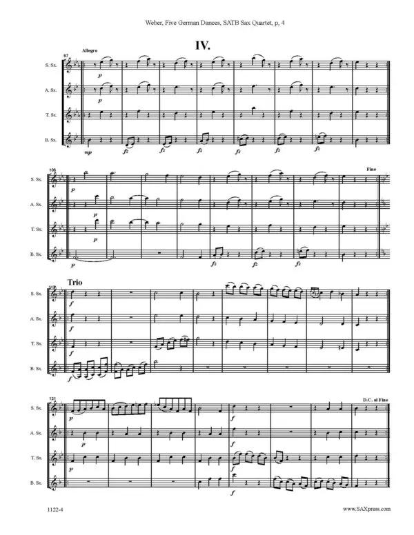 1122-4 Weber 5 german Dances 00 Score_Page_07 Five German Dances from Opus 4