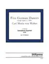 1122-4 Weber Five German Dances cover Five German Dances from Opus 4
