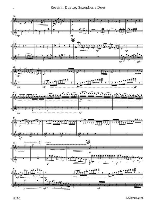 Duetto for Alto and Baritone Saxophone