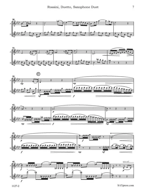 Duetto for Alto and Baritone Saxophone