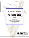 1133-4 BROWN - The Sousa Swing - Score Images _Page_01 The Sousa Swing - March for Saxophone Quintet - Variable Scoring - quartet, quintet with extra parts for large sax ensemble. More sax music at SAXpress