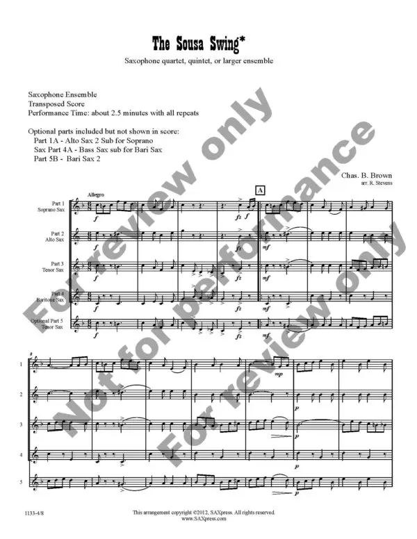 1133-4 BROWN - The Sousa Swing - Score Images _Page_05 The Sousa Swing
