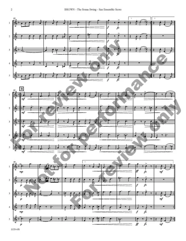 1133-4 BROWN - The Sousa Swing - Score Images _Page_06 The Sousa Swing