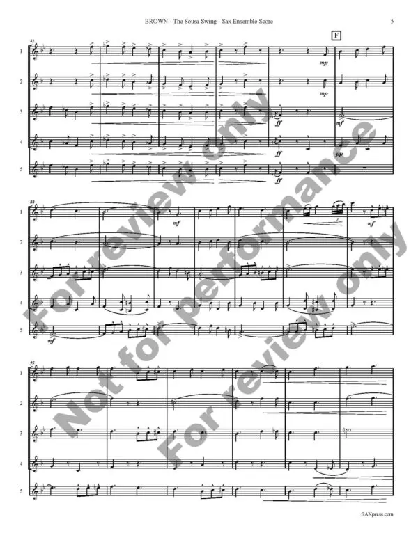 1133-4 BROWN - The Sousa Swing - Score Images _Page_09 The Sousa Swing