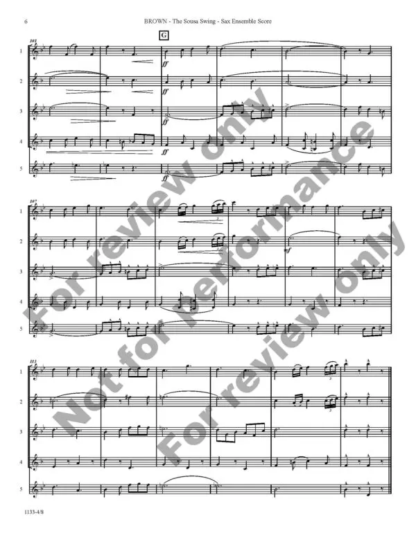1133-4 BROWN - The Sousa Swing - Score Images _Page_10 The Sousa Swing