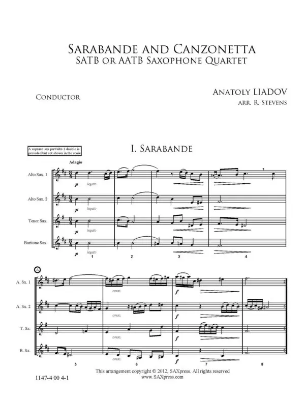 Sarabande and Canzonetta