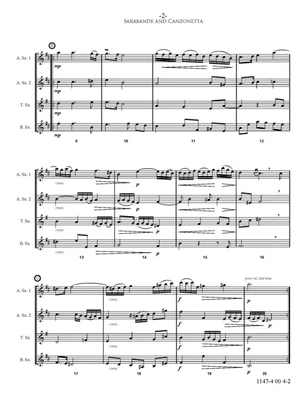 Sarabande and Canzonetta