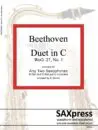 1150-2SX BEETHOVEN Duet in C WoO 27 No 1 - 00 - SCORE_Page_01 Duet in C, WoO. 27, No. 1