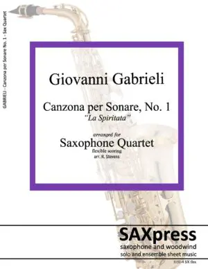 1151-4 GABRIELLI G Canzona per sonare 1 -_Page_01 Canzona per Sonare No. 1