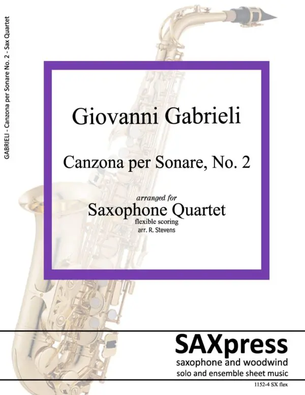 1152-4 GABRIELI G - Canzona per sonare No 2 Canzona per Sonare No. 2