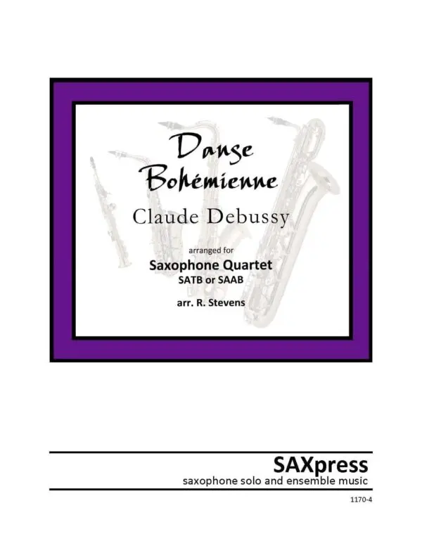 1170-4 Debussy Danse Bohemienne Cover Danse Bohémienne