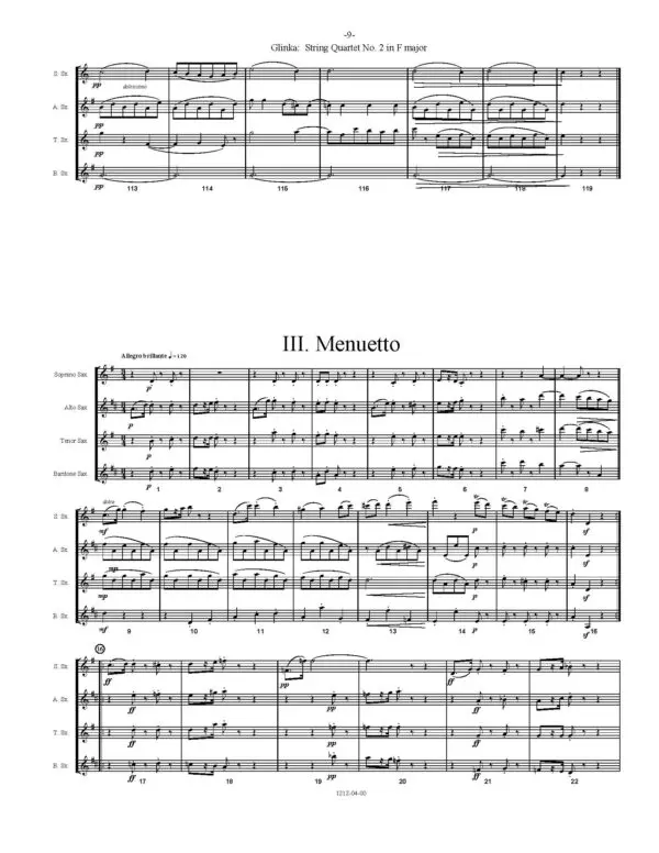 1212-4-glinka-string-quartet-in-f-00-score_page_12 Quartet No. 2 in F major