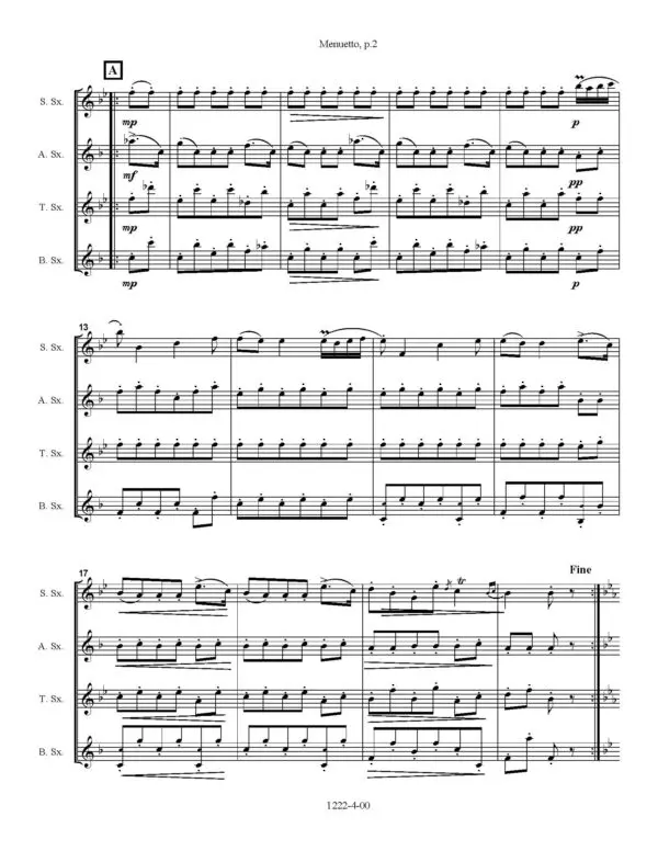 1222-4 Boccherini Minuet -00- SCORE_Page_2 Menuetto by Boccherini