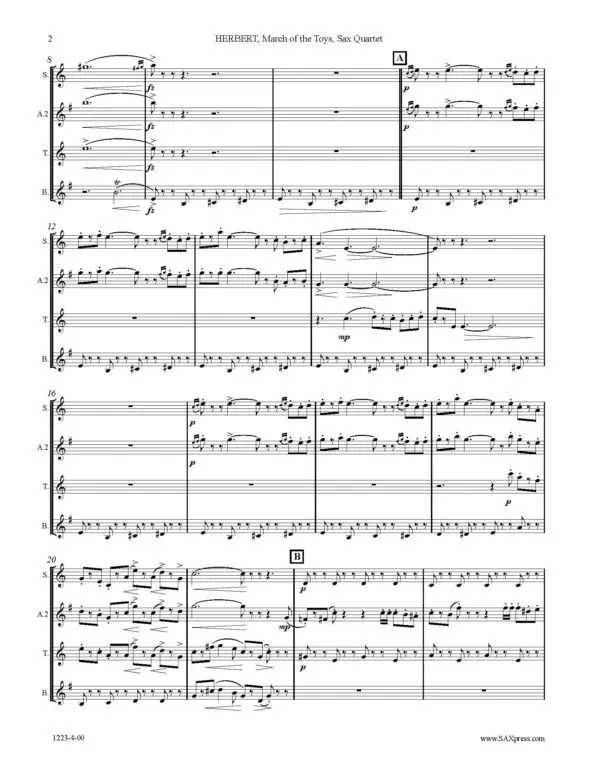 1223-4 HERBERT March of the Toys SAMPLE Page 2 March of the Toys