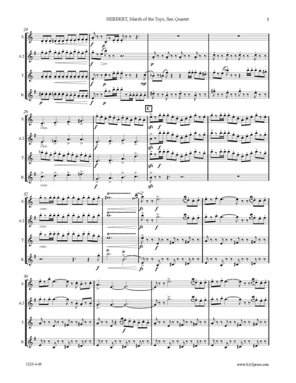 1223-4 HERBERT March of the Toys SAMPLE Page 3 March of the Toys