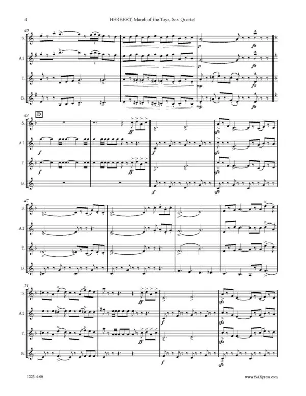 1223-4 HERBERT March of the Toys SAMPLE Page 4 March of the Toys
