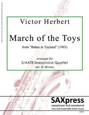 1223-4 HERBERT March of the Toys SAX QUARTET FRONT COVER March of the Toys