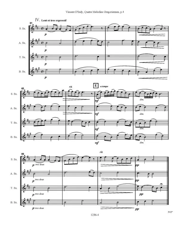 1236-4 DIndy Four Gregorian Melodies -00-Score_Page_4 Four Gregorian Melodies
