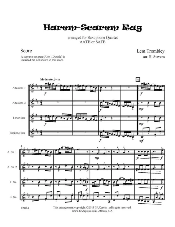 1240-4 Trombley Harem Scarem Rag -00-Score_Page_1 Harem Scarem Rag