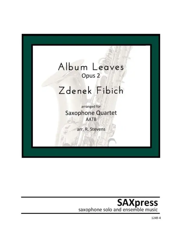 1249-4 Fibich Album Leaves front cover Album Leaves