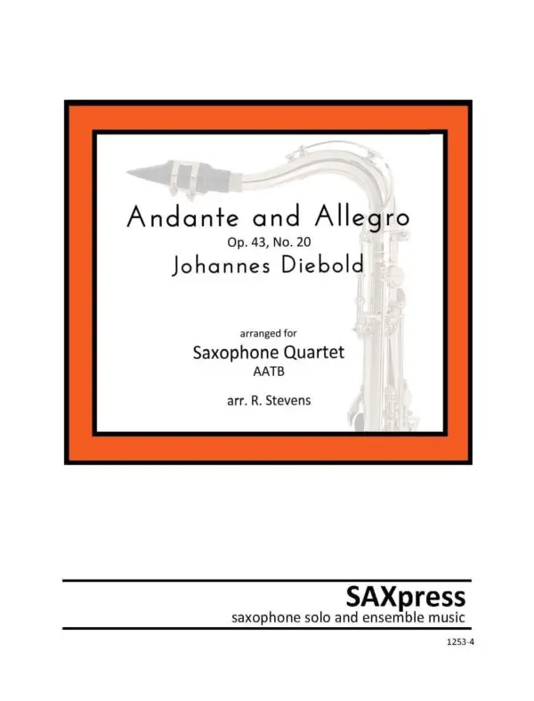 1253-4 Diebold Andante and Allegro Cover Andante and Allegro
