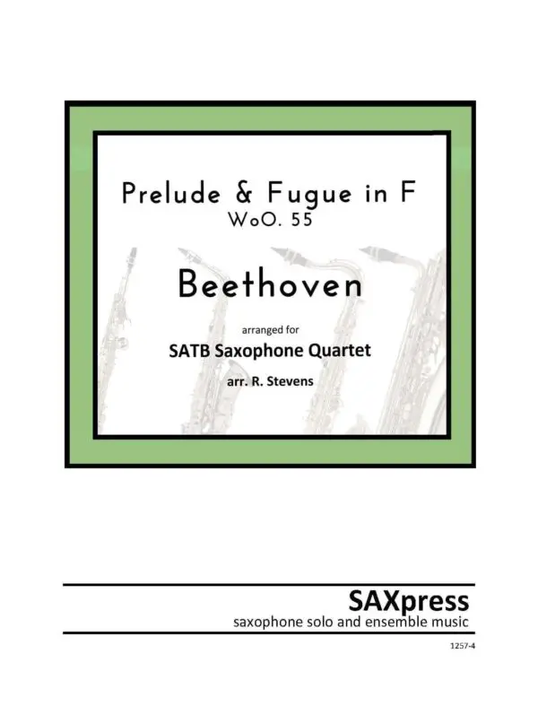 1257-4 Beethoven Prelude and Fugue in F Cover Beethoven Prelude and Fugue in F