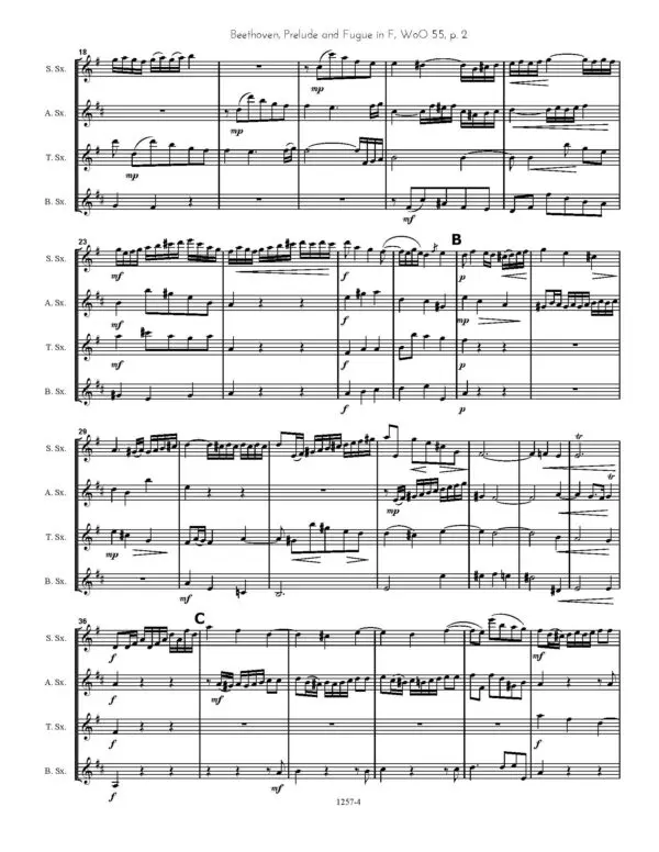1257-4 Beethoven Prelude and fugue in F Score Sample_Page_02 Prelude and Fugue in F