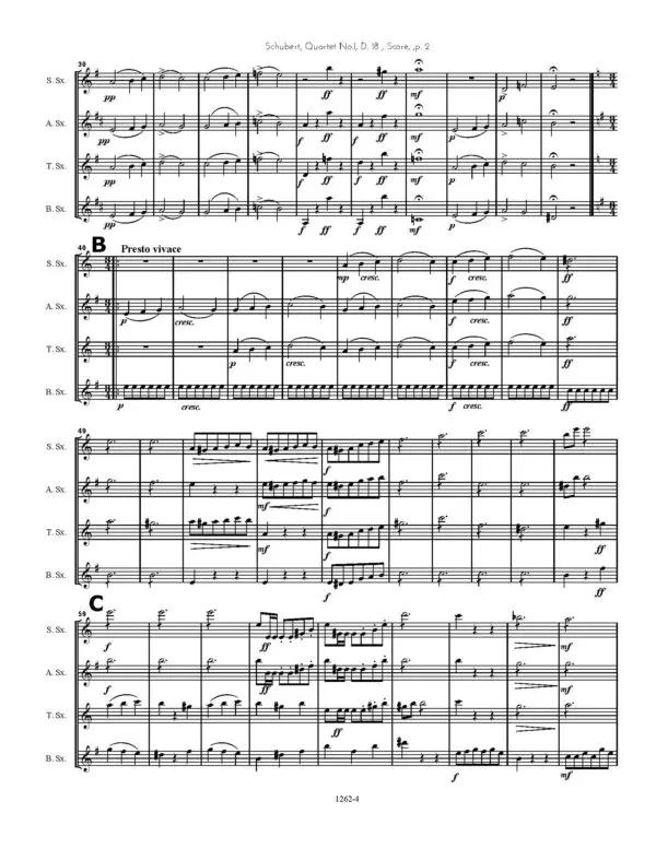 1262-4 Schubert Quartet 1 SCORE SAMPLE_Page_02 Quartet 1 D.18