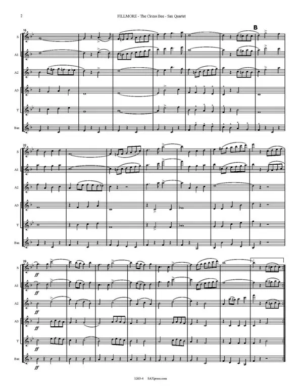 1263-4 -FILLMORE- The Circus Bee QUARTET -00 - SCORE_Page_06 The Circus Bee