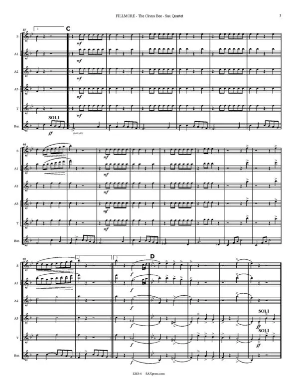 1263-4 -FILLMORE- The Circus Bee QUARTET -00 - SCORE_Page_07 The Circus Bee