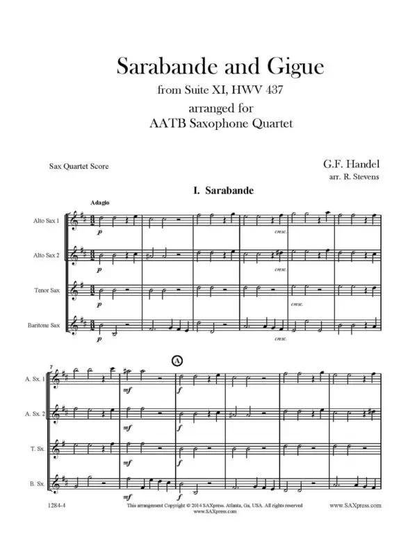 Sarabande and Gigue