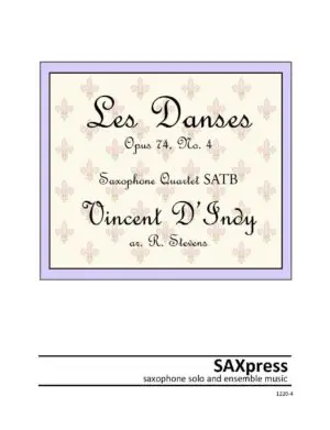 DIndy Les Danses Op 74 No 4 Cover Les Danses