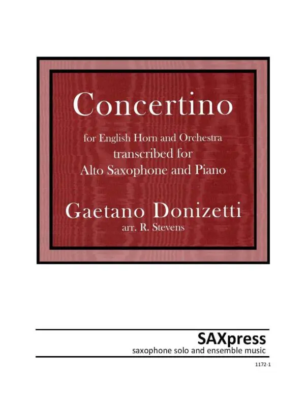 donizetti-concertino-cover Concertino for Saxophone
