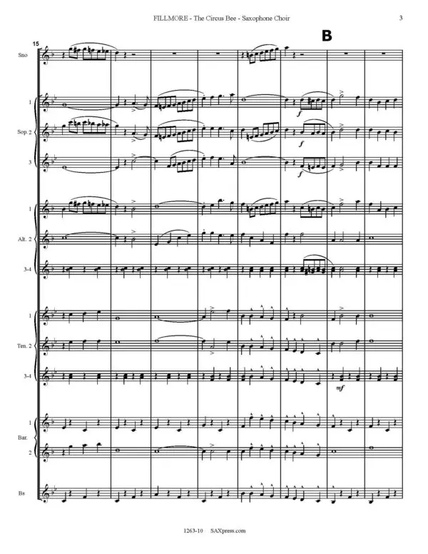 FILLMORE - The Circus Bee - Sax Choir_Page_07 The Circus Bee - Saxophone Choir