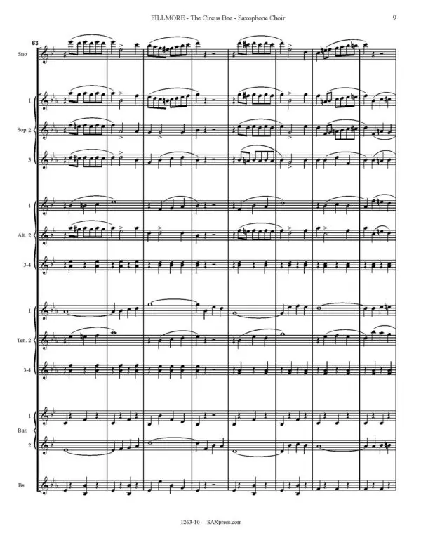 FILLMORE - The Circus Bee - Sax Choir_Page_13 The Circus Bee - Saxophone Choir