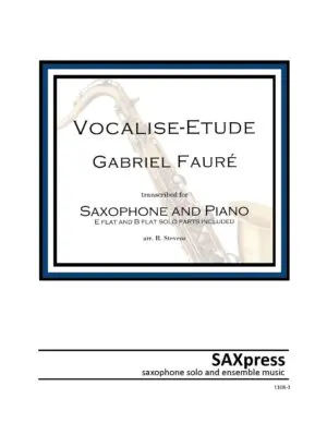 Vocalise-etude by Faure for saxophone solo