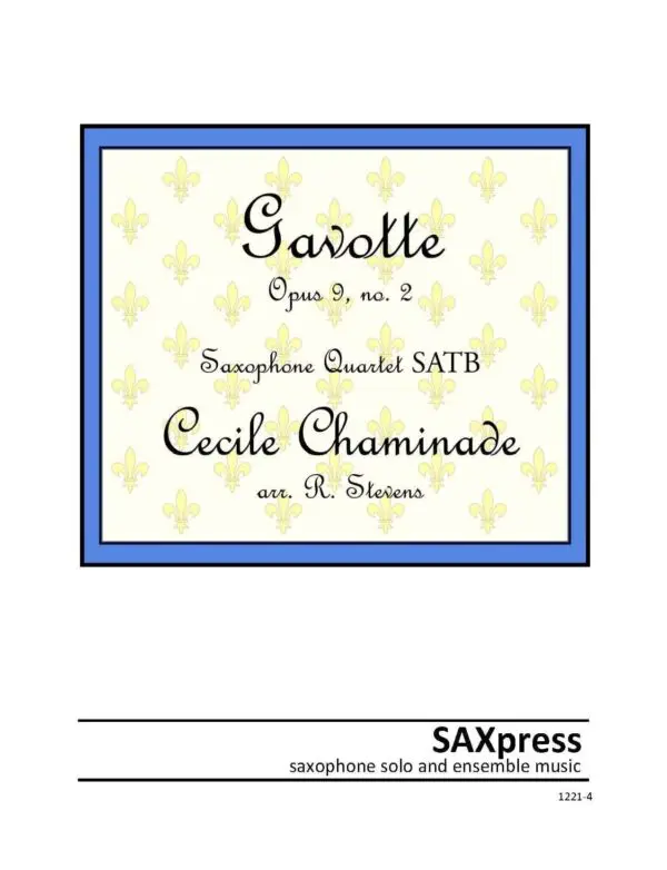 Gavotte op9 no 2 cover Gavotte
