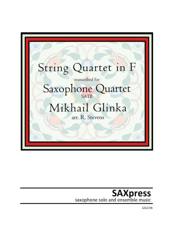 glinka-string-quartet-in-f-cover Quartet No. 2 in F major