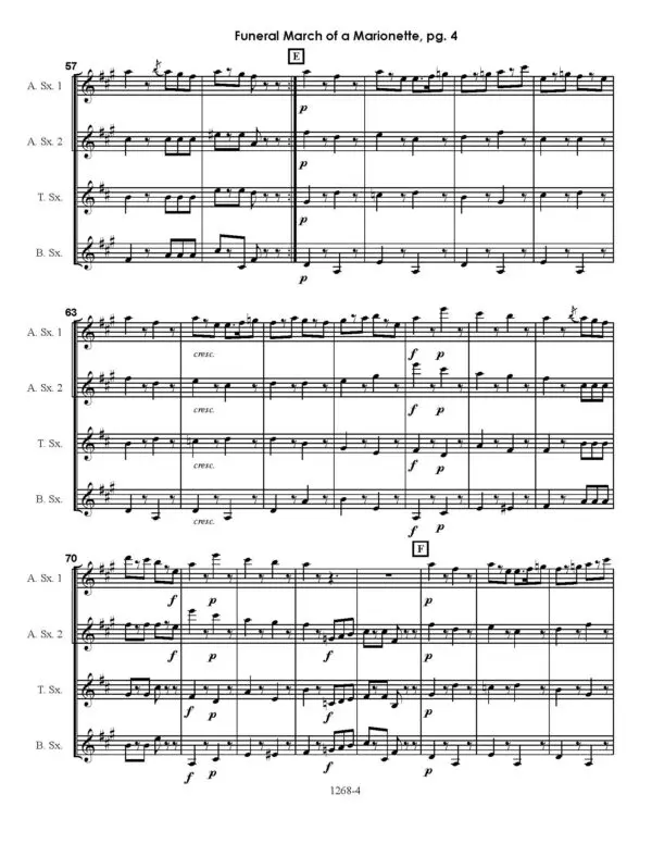 Gounod - Funeral March of a Marionette - Score Sample_Page_4 Funeral March of a Marionette