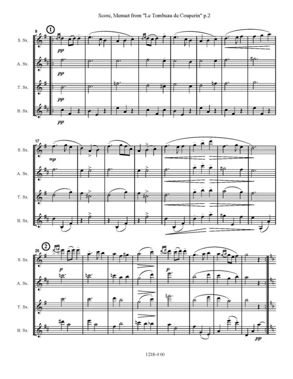 Menuet Le Tombeau de Couperin Sample_Page_02 Menuet from Le Tombeau de Couperin