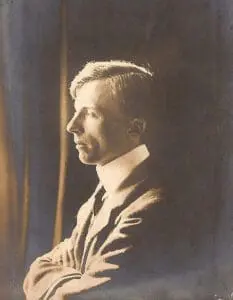 Portrait of Norman O'Neill. Composer of Romance and Gigue and many other works.