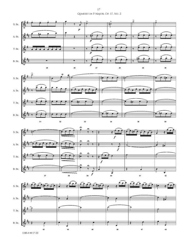 Quartet in F Major, Op. 17, No. 2 Finale_Page_2 Quartet in F Major, Op. 17, No. 2